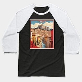 Cuenca Spain Travel Tourism Retro Vintage Baseball T-Shirt